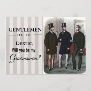 Werden Sie meine Trauzeuge Request Card sein? Einladung