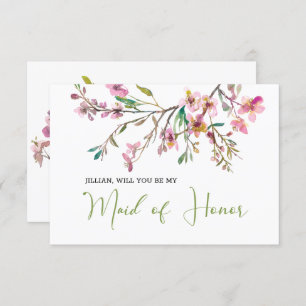 Werden Sie meine Trauzeugin Cherry Blossom sein?