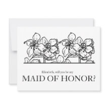 Werden Sie meine Trauzeugin Chic Vintag?