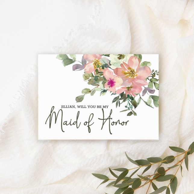 Werden Sie meine Trauzeugin Eggshell und Blush sei (Von Creator hochgeladen)