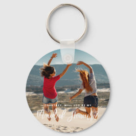 Werden Sie meine Trauzeugin Foto Keyring Schlüsselanhänger