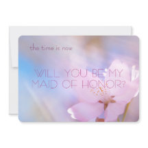 Werden Sie meine Trauzeugin Kirschblüte sein?