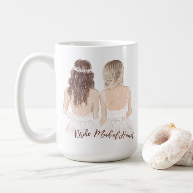 Werden Sie meine Trauzeugin Niedlich sein? Kaffeetasse (Mit Donut)