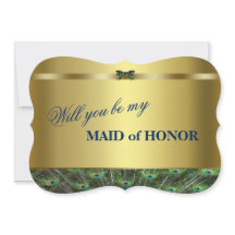 Werden Sie meine Trauzeugin sein? Custom Gold Peac