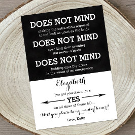 Werden Sie meine Trauzeugin sein, die nichts dageg Einladung