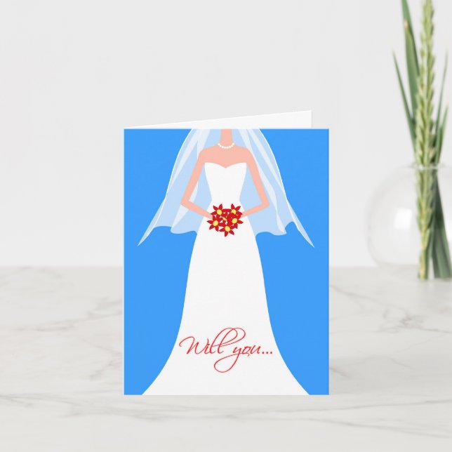 Werden Sie meine Trauzeugin sein? Einladung (Vorderseite)