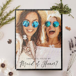 Werden Sie meine Trauzeugin sein? Trendy Script-Fo Puzzle<br><div class="desc">Werden Sie meine Trauzeugin sein? Das Puzzle für Foto. Unser Design bietet ein komplettes Foto-Design,  um Ihr eigenes Foto zu zeigen. "Trauzeugin?" ist in einem trendigen Typografie-Design-Overlay mit schwarzem Pinsel über Ihrem eigenen Foto entworfen.</div>