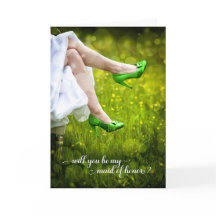 Werden Sie meine Trauzeugin zu grünen Hochzeitssch