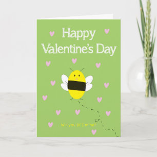 Werden Sie meine Valentintagskarte sein? Karte