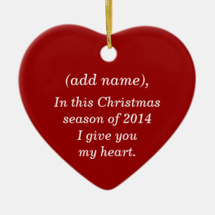 "WERDEN SIE MICH VERHEIRATEN" CHRISTMAS ORNAMENT