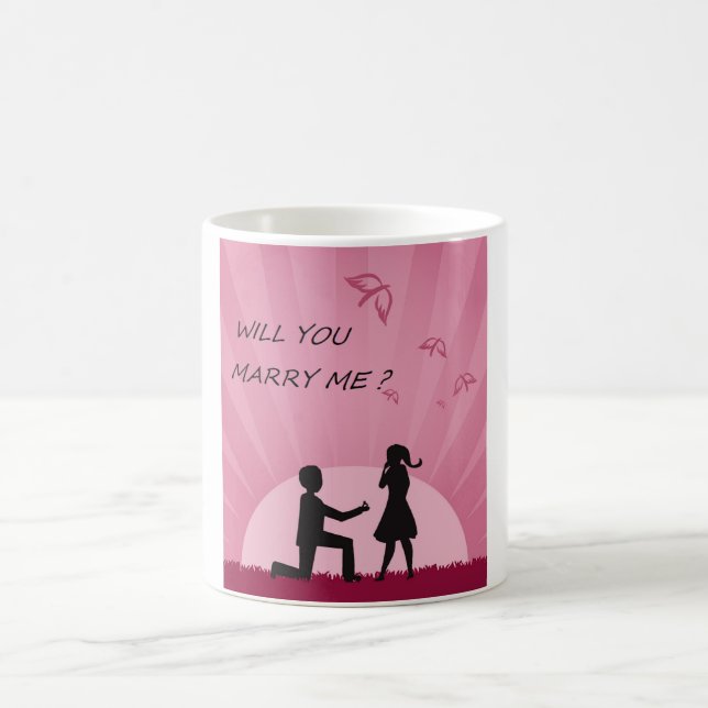 WERDEN SIE MICH VERHEIRATEN? KAFFEETASSE (Mittel)