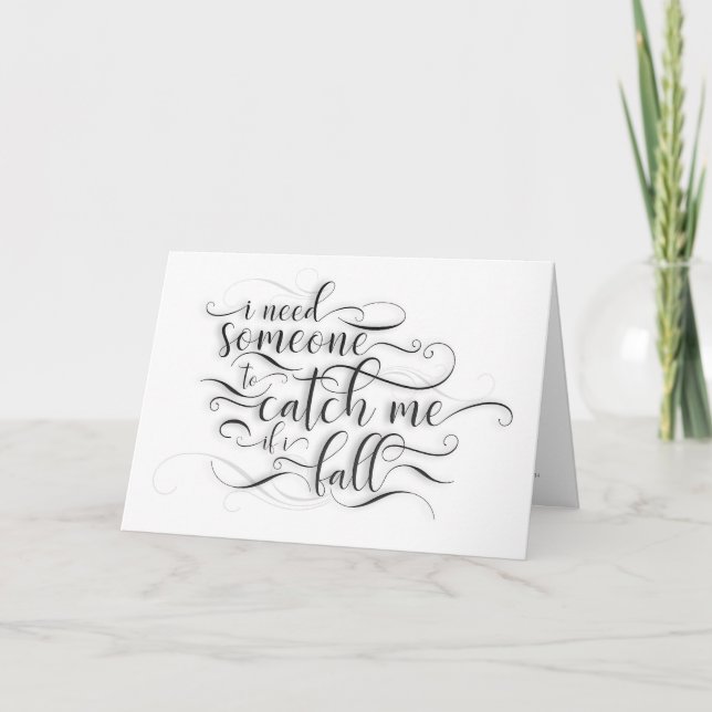 WERDEN SIE MIR DEN AISLEN VATER HERUNTERGEHEN? KARTE (Vorderseite)