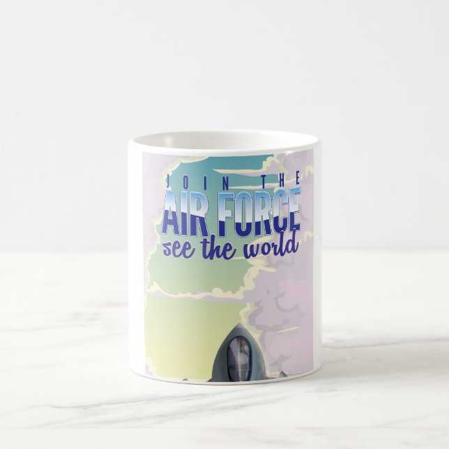 Werden Sie Mitglied im Luftwaffenposter Kaffeetasse (Mittel)