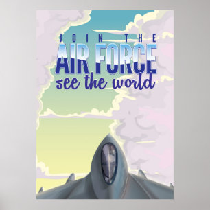 Werden Sie Mitglied im Luftwaffenposter Poster