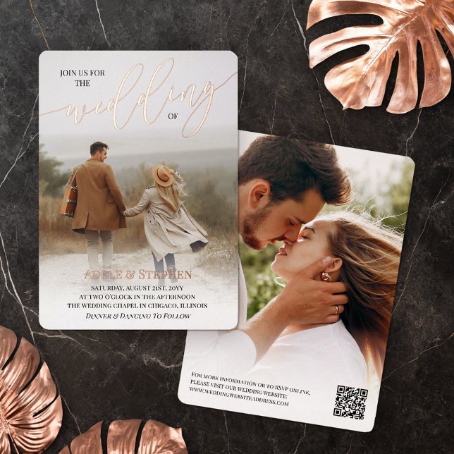 Werden Sie Mitglied in unserem Gold Foto QR Code Folieneinladung (Von Creator hochgeladen)