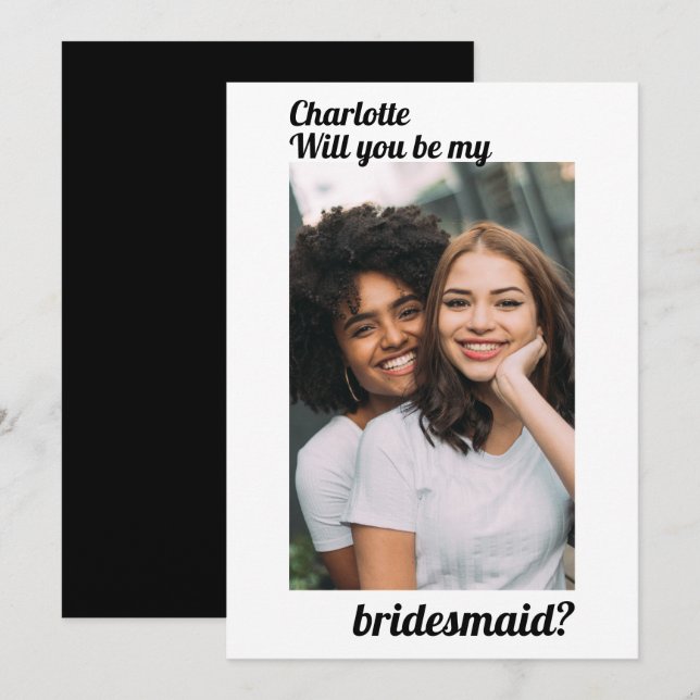 Werden Sie Personalisiert mein Foto sein? Einladung (Vorne/Hinten)