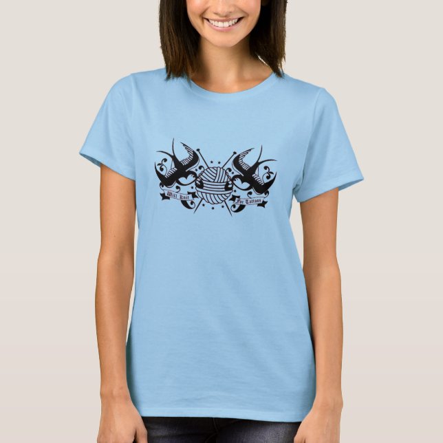 Werden Sie Strick für Tätowierung T-Shirt (Vorderseite)
