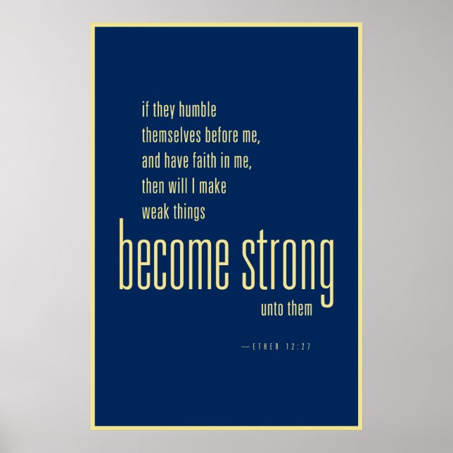 Werden Sie Strong Poster (LDS) (Vorne)