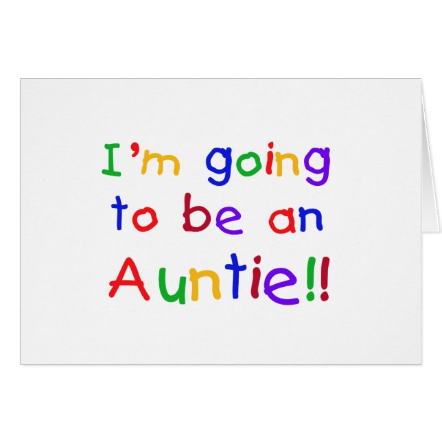 Werden Sie Tante Primärfarben (Vorderseite (Horizontal))