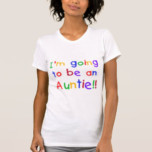 Werden Sie Tante Primärfarben T-Shirt