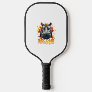 Werden Sie unregierbar Retro Baby Hippo Moo Deng A Pickleball Schläger