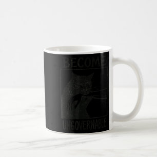 Werden Sie unregierbar schwarze Katze Biting Hand Kaffeetasse