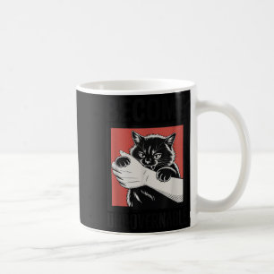 Werden Sie unregierbar - Schwarze Katzen, die Hand Kaffeetasse