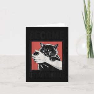 Werden Sie unregierbar - Schwarze Katzen, die Hand Karte