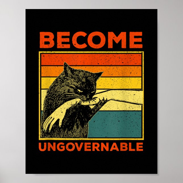 Werden Sie unregierbar - Schwarze Katzen, die Hand Poster (Vorne)