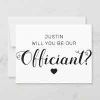 Werden Sie unser Beamter sein? | Hochzeit