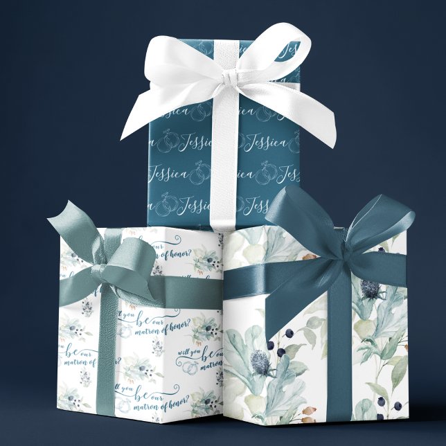 Werden Sie unser Berater für ehrenvolle Umschlagbl Geschenkpapier Set (Congratulate a special couple with these personalized wrapping paper sheets! )