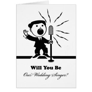 Werden Sie unser Hochzeitsänger sein? Sängerin bei