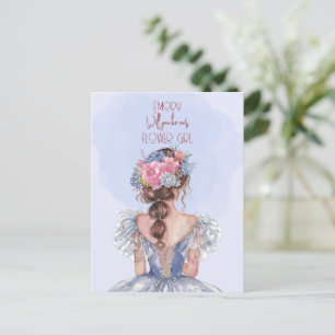 Werden Sie unsere Blumenblume sein? Feiertagspostkarte