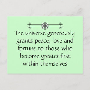 Werden Sie zuerst größer Postkarte