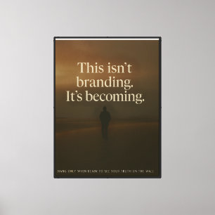 Werden Statement — Sammlerposter OS Leinwanddruck