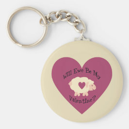 Werden wir mein Valentin sein? Schlüsselanhänger