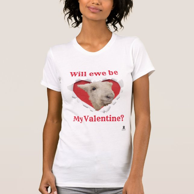 Werden wir mein Valentin sein? T-Shirt (Vorderseite)