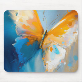 Werden zum Licht – Abstrakter Schmetterling in Bew Mousepad