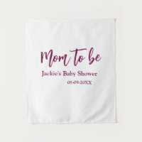 werdende Mutter Baby-Party Name Datum rosa einfach