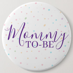 Werdende-Mutter-Baby-Sprinkle-Pastell-Konfetti-But Button