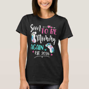 Werdende Mutter Damen nochmal 2026 Muttertag T-Shirt