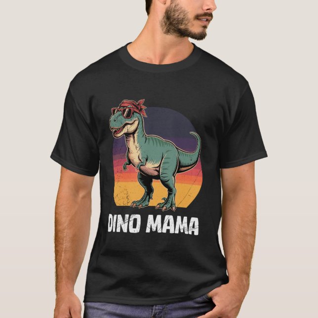Werdende Mutter Dino MAMA Werdende Mutter Lustig S T-Shirt (Vorderseite)