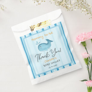 Werdende Mutter Süßer Wal Baby Shower Geschenktütchen
