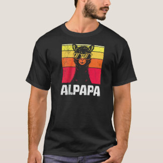 Werdender Vater ALPAKADADDY Retro Lustig Bald Vate T-Shirt