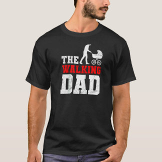 Werdender Vater THE WALKING DAD FUNNY Bald  T-Shirt