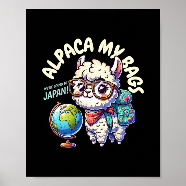 We're Going To Japan! Funny Group Japanese  Poster (Vorne)