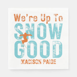We're Up to Snow Good Bachelorette Serviette