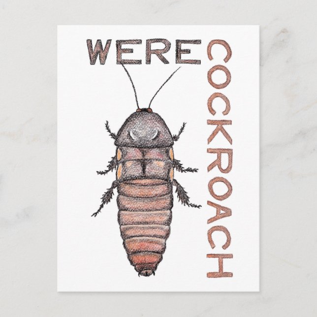 Werecockroach Postcard Postkarte (Vorderseite)