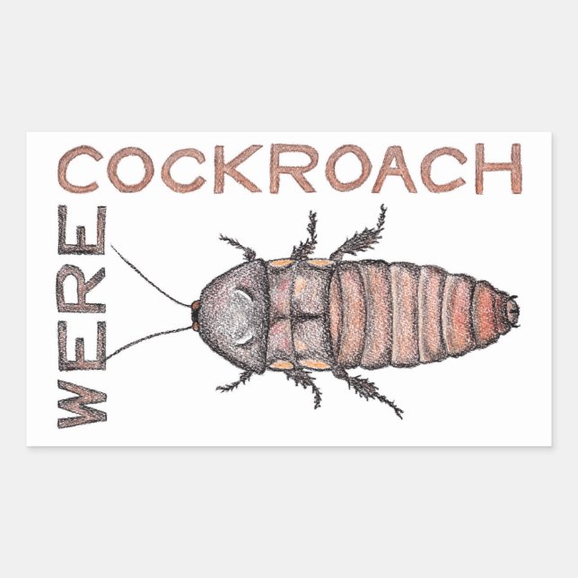 Werecockroach Stickers (Vorderseite)