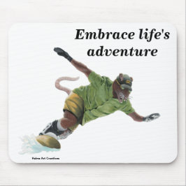 Wererat Snowboard Fantasy Art Mouse Pad Mousepad